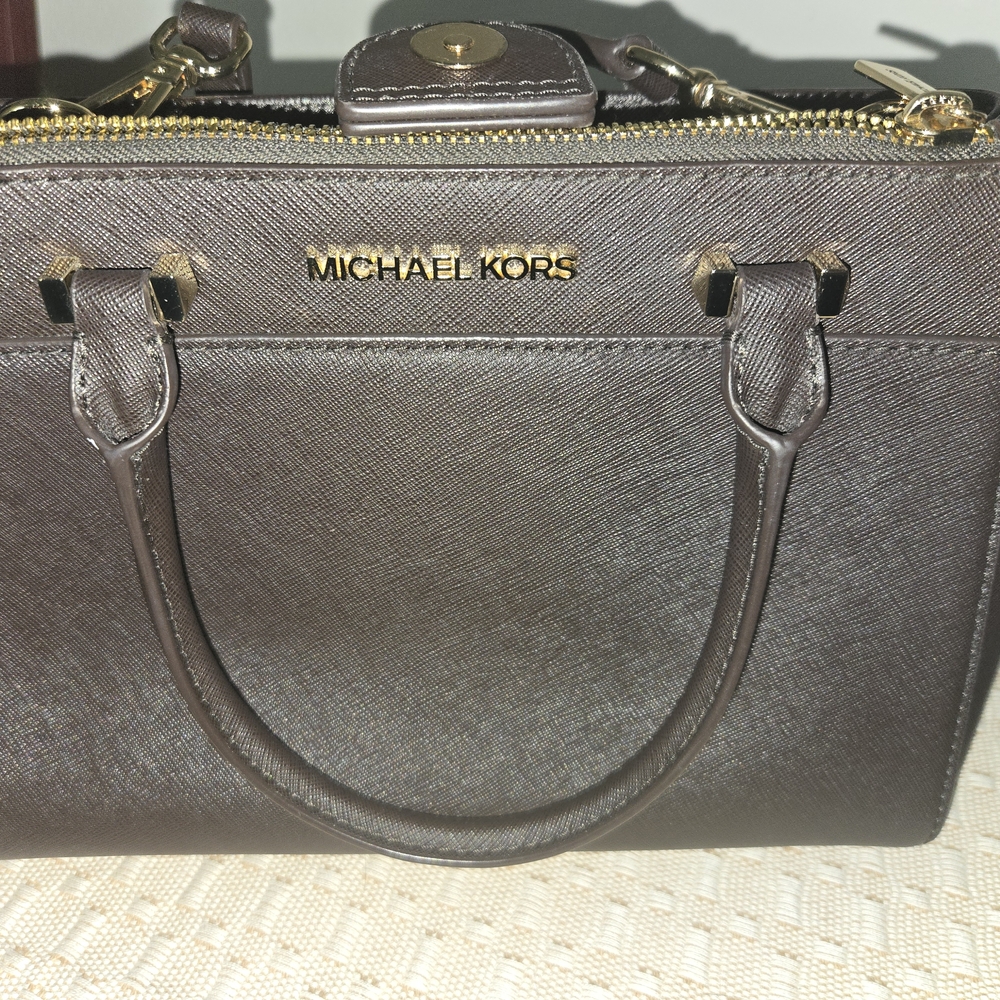 Michael Kors Brown Leather Handbag
